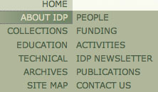Screenshot of website navigation menu.