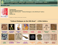 Screenshot of the online mini exhibition, Cultural Dialogue on the Silk Road.