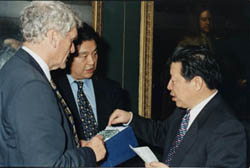 Sun Jiazheng pictured with John Ashworth.