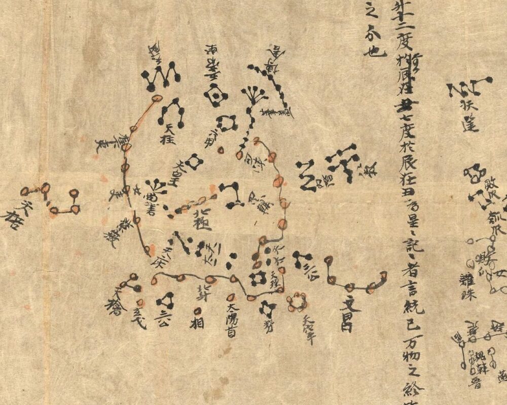 A section of the Dunhuang Star Atlas.